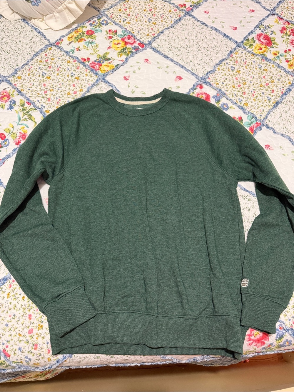 Classic Men's Crewneck Sweatshirt in Forest Green